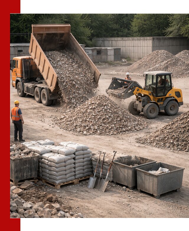 Вторичные материалы для отсыпки в Рубцовске — поставка и доставка