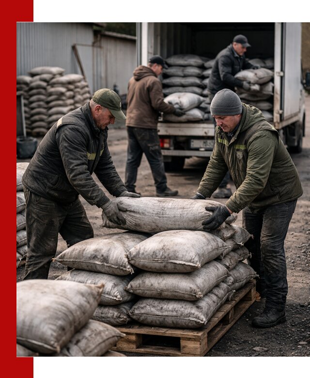 Доставка угля в мешках по выгодным ценам в Рубцовске