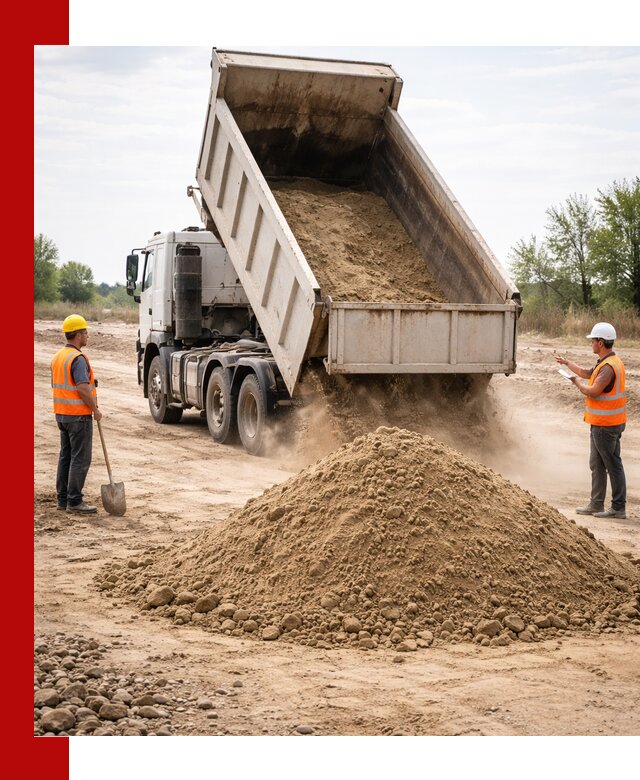 Доставка самосвалом 15 кубов в Рубцовске за город и по городу