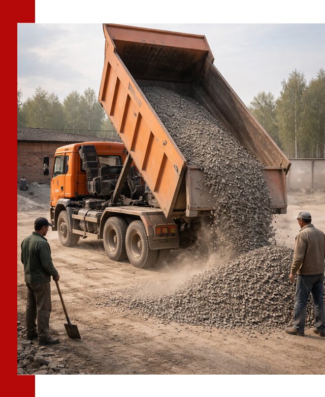 Доставка самосвалом 20 м3 в Рубцовске быстро и надежно