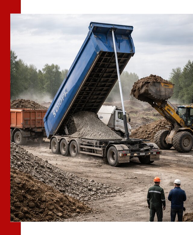 Аренда тонар 40 тонн в Рубцовске с доставкой материалов