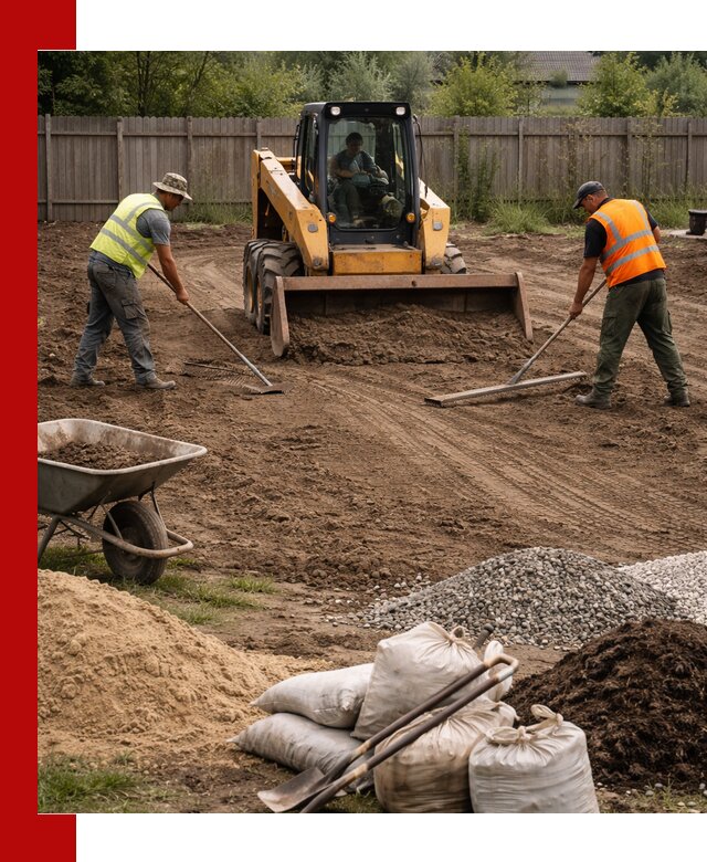 Выравнивание участка под строительство и благоустройство в Рубцовске