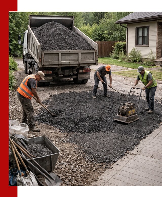 Асфальтовая крошка для двора с доставкой в Рубцовске